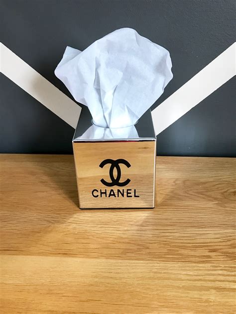 coco chanel tissue box|Chanel fragrance set.